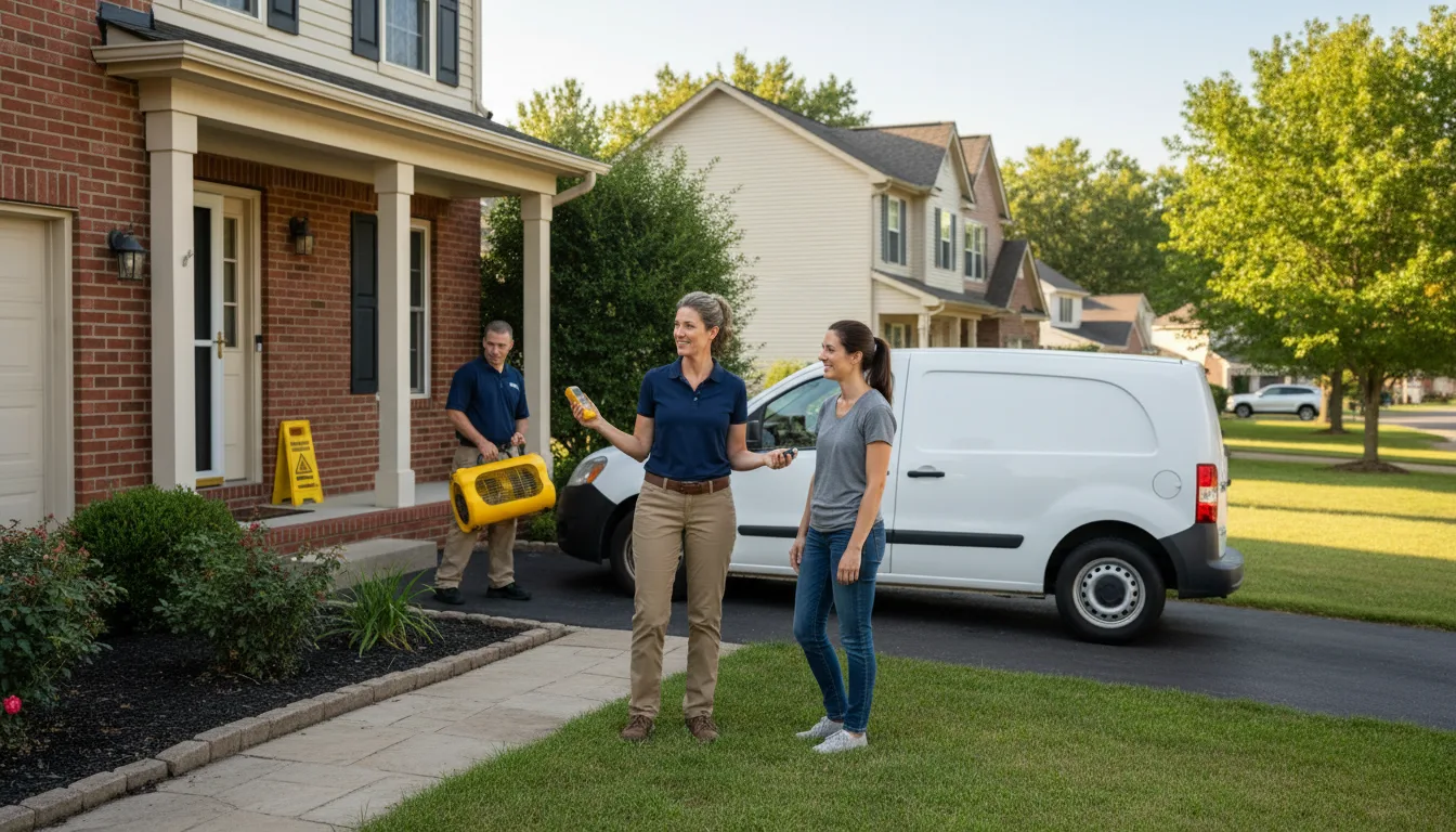 Residential water damage restoration in Taylor, AZ